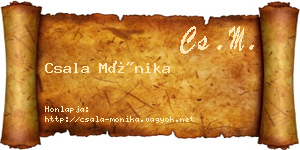 Csala Mónika névjegykártya